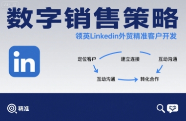 数字销售策略领英LinkedIn外贸*客户开发