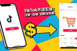 TikTok从开店到投流的进阶课，从基础实操到高阶技巧一网打尽-麦资源网