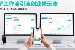 （15758期）最新扣子工作流引流创业粉玩法，简单高效玩法单日引流100+-麦资源网