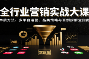 全行业营销实战大课：本质方法、多平台运营、品类策略与百例拆解全指南-麦资源网