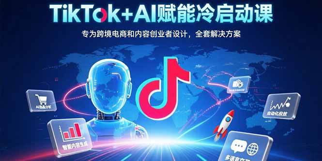 图片[1]-（15561期）TikTok+AI赋能冷启动课：专为跨境电商和内容创业者设计，全套解决方案