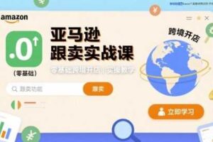 亚马逊跟卖实战课，零基础跨境开店实操教学-麦资源网