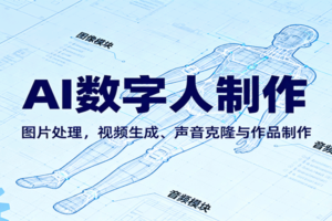AI永生数字人制作教程：图片处理，视频生成、声音克隆与作品制作-麦资源网