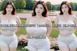 微胖女孩舞蹈AI视频制作提示词（含绘图词、视频词） 跳舞+视频教程-麦资源网