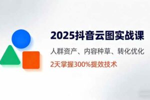 （16063期）2025抖音云图实战课，人群资产、内容种草、转化优化，2天掌握300%提效技术-麦资源网
