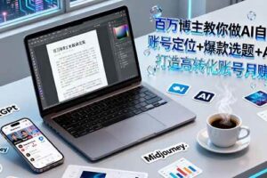 （16131期）百万博主教你做AI自媒体：账号定位+爆款选题+AI创作 打造高转化账号月赚5w-麦资源网
