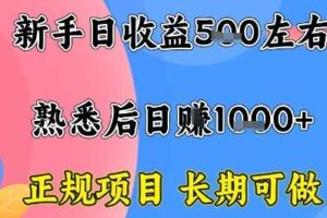 全年可变现项目，收益高无门槛，正规项目，长期可做，一天收益1k+一台电脑在家创业【揭秘】-麦资源网