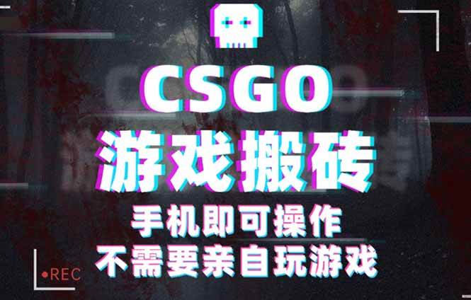 图片[1]-（16090期）CSGO游戏挂机捡漏，单日扫货500+，年底小高峰上车可吃肉，手机即可操作…