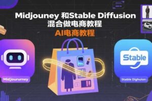 Midjourney和Stable Diffusion混合做电商教程-ai电商教程-麦资源网