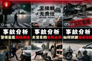 交通事故分析案例短视频，全新赛道，可做抖音精选计划，可同步百家号头条号支付宝视频号平台-麦资源网
