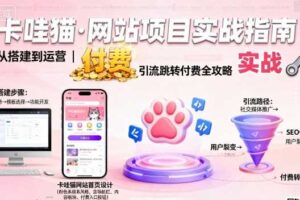卡哇猫·网站项目，网站搭建与运营以及引流跳转付费-麦资源网