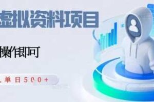 闲鱼虚拟资料项目，每天一小时，新人日入5张-麦资源网