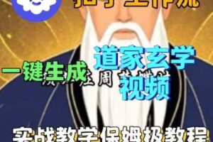 Coze扣子工作流一键生成道家玄学短视频,实战保姆级教程-麦资源网