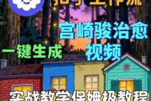 Coze扣子智能体工作流一键生成宫崎骏治愈视频，全流程保姆级教学-麦资源网