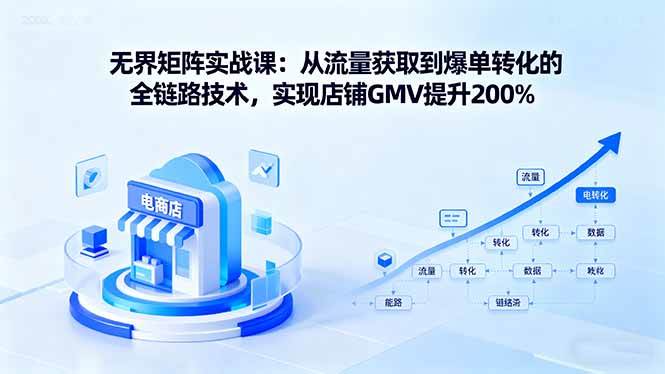 图片[1]-（16104期）无界矩阵实战课：从流量获取到爆单转化的全链路技术，实现店铺GMV提升200%