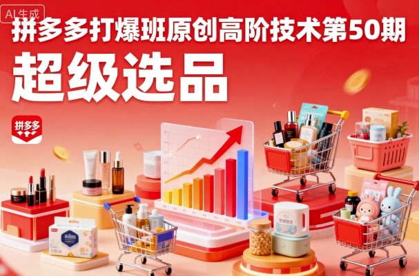 拼多多打爆班原创高阶技术第50期，*选品