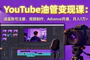 （15987期）2025YouTube油管变现课：涵盖账号注册、视频制作、Adsense开通，月入1万+-麦资源网