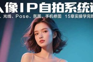 （15920期）人像IP自拍系统课：构图、光线、Pose、氛围、手机修图 15章实操学完即出片-麦资源网