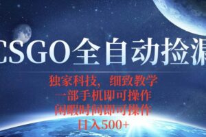 （15979期）CSGO自动捡漏项目，最新独家玩法，不用挂机不用玩游戏，一个手机即可操…-麦资源网