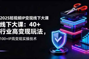 （16282期）2025短视频IP变现线下大课：40+行业高变现玩法，100+IP高变现实操技术-麦资源网