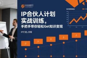 IP合伙人计划实战训练，手把手带你轻松Get知识变现-麦资源网