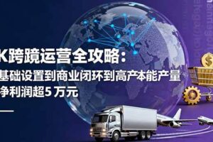 （16179期）TK跨境运营全攻略：从基础设置到商业闭环到低成本量产，月净利润超5万美元-麦资源网