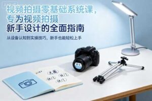 视频拍摄零基础系统课，专为视频拍摄新手设计的全面指南-麦资源网