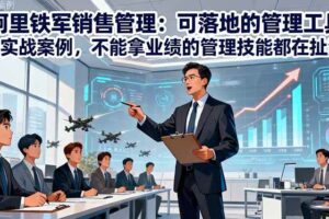 （16436期）阿里铁军销售管理：可落地的管理工具+实战案例，不能拿业绩的管理都在扯淡-麦资源网