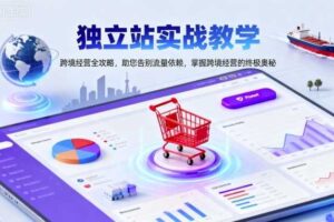 独立站实战教学，跨境经营全攻略，助您告别流量依赖，掌握跨境经营的终极奥-麦资源网
