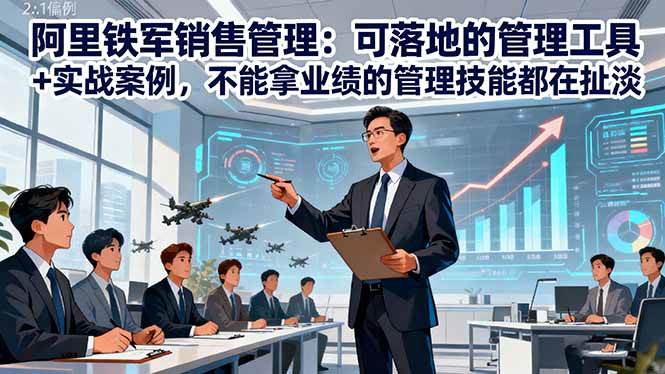 图片[1]-（16436期）阿里铁军销售管理：可落地的管理工具+实战案例，不能拿业绩的管理都在扯淡