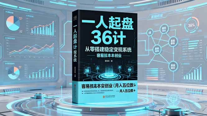图片[1]-（16408期）一人起盘36计：从零搭建稳定变现系统，实现低成本创业，月入五位数+