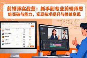（16347期）剪辑师实战营：新手到专业剪辑师思维突破与能力，实现技术提升与接单变现-麦资源网