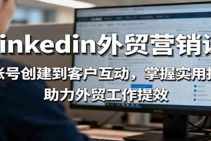 LinkedIn外贸营销课：从账号创建到客户互动，掌握实用技能，助力外贸工作提效-麦资源网