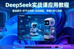 （16391期）DeepSeek实战课应用教程、基础操作+多平台适配+实体赋能，掌握AI核心技能-麦资源网