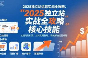 2025独立站运营实战全攻略，一站式掌握独立站运营核心技能-麦资源网