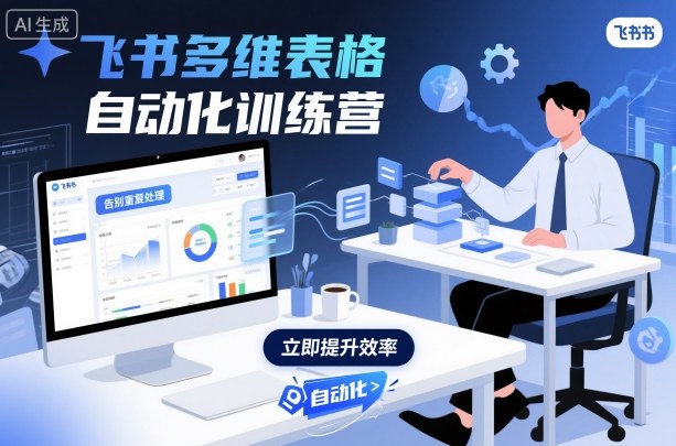 飞书多维表格自动化训练营，手把手教你告别重复处理，用多维表格开启*办公新模式