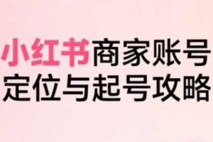 小红书电商全链路实战从定位到爆单，系统拆解小红书商家起号全流程（更新）-麦资源网
