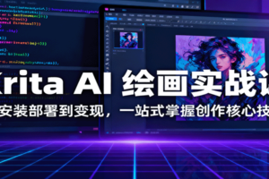 Krita AI 绘画实战课：从安装部署到变现，一站式掌握创作核心技能-麦资源网