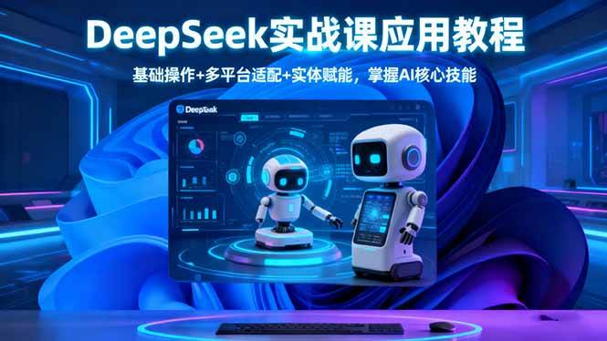 图片[1]-（16391期）DeepSeek实战课应用教程、基础操作+多平台适配+实体赋能，掌握AI核心技能