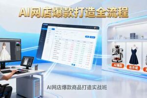 （16326期）AI网店爆款商品打造实战班：AI技术实现商品图智能处理，快速搭建AI网店-麦资源网