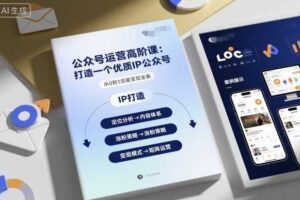 公众号运营高阶课，打造一个优质IP公众号-麦资源网