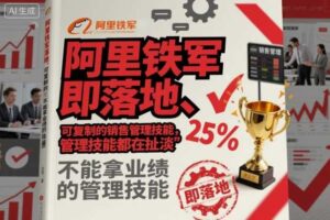 阿里铁军即落地、可复制的销售管理技能，不能拿业绩的管理技能都在扯淡-麦资源网