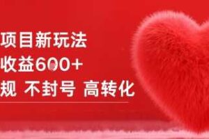 女粉项目新玩法单日收益6张+不违规不封号高转化-麦资源网