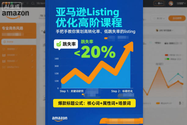 亚马逊Listing优化高阶课程，手把手教你策划高转化率、低跳失率的listing-麦资源网