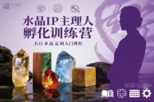 水晶IP主理人孵化训练营，五行水晶定制入门课程-麦资源网
