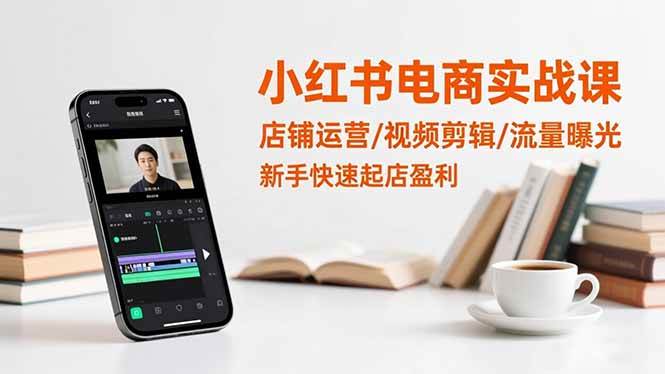 图片[1]-（16536期）小红书电商实战课：店铺运营/视频剪辑/流量曝光，新手快速起店盈利