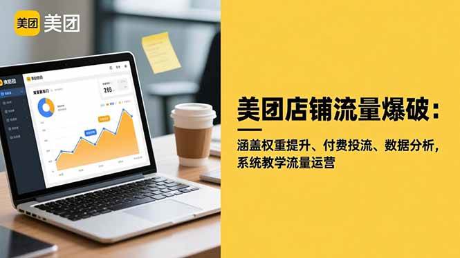 图片[1]-（16499期）美团店铺流量爆破：涵盖权重提升、付费投流、数据分析，系统教学流量运营