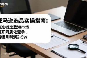 （16523期）亚马逊选品实操指南：精准锁定蓝海市场，避开同质化竞争，店铺月利润2-5w-麦资源网