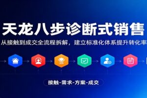 天龙八步诊断式销售，从接触到成交全流程拆解，建立标准化体系提升转化率-麦资源网