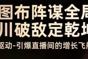 云图布阵谋全局千川破敌定乾坤，双擎驱动-引爆直播间的增长飞船，8月4日线下课-麦资源网